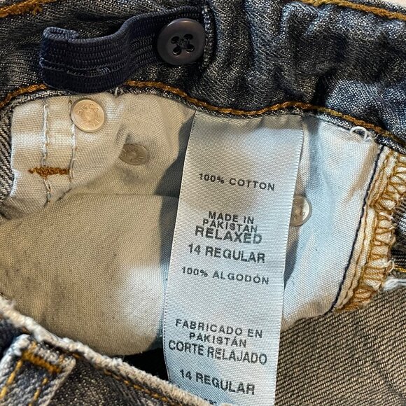 Levi's Boys' Relaxed Fit 514 Jeans - 100% Cotton - Size 14 Regular Distressed Bl - Picture 5 of 8